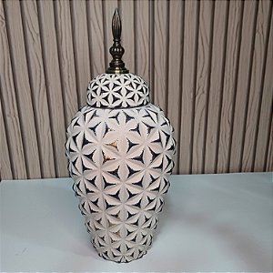 Potiche Ceramica Creme 36cm