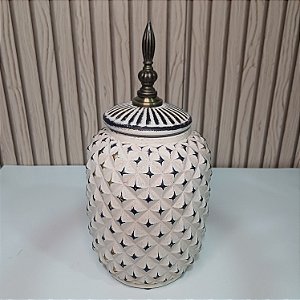 Potiche Ceramica Creme 31cm