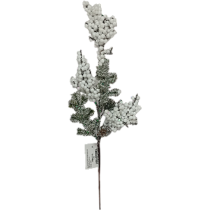 Enfeite Natalino Pic branco 42cm