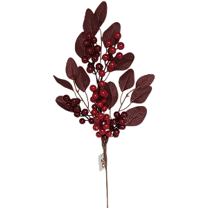 Enfeite Natalino Berry 60cm vermelho