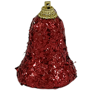 Sino de Natal 6cm vermelho - 6 und