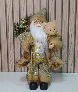 Papai Noel 30cm Dourado