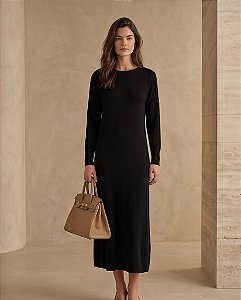 Vestido Longo GOLA CANOA (PRET0)