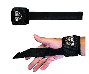 Strap com Munhequeira para Musculação - Par Grip Pro