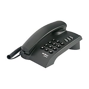 Pleno - Telefone com fio (preto - com chave)