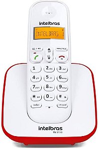 TELEFONE SEM FIO TS 3110 BRANCO / VERMELHO
