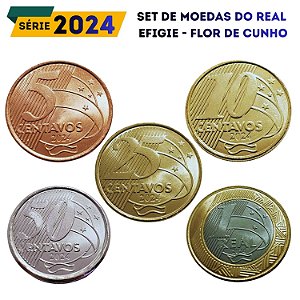 Set de moedas do Real 2024 Efigie - Completo - FC