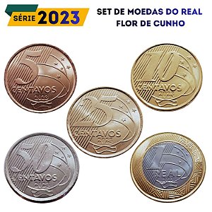 Set de moedas do Real 2023 - Completo - FC