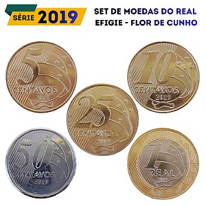 Set de moedas do Real 2019 Efigie - Completo - FC