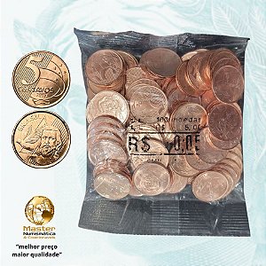 Sachê Lacrado 5 Centavos 2017 - V-483 - 100 Moedas FC