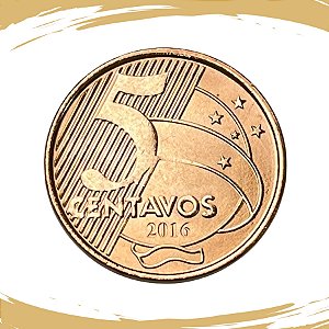 Moeda de 5 Centavos 2016 - V-482 - FC