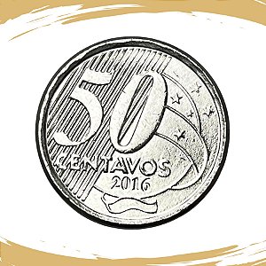 Moeda de 50 Centavos 2016 - V-561 - RARA - FC