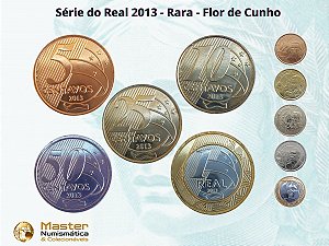 Set de moedas do Real 2013 - Raro - Completo - FC