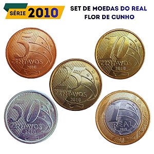 Set de moedas do Real 2010 - Efigie - Raro - Completo - FC