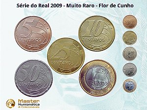 Set de moedas do Real 2009 - Raro - Completo - FC