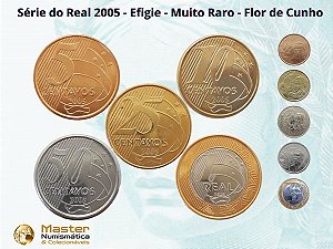 Set de moedas do Real 2005 - Raro - Completo - FC