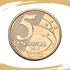 Moeda de 5 Centavos 2014 - V-480 - FC