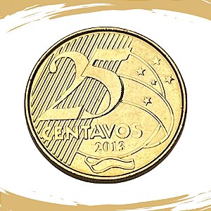 Moeda de 25 Centavos 2013 - V-533 - FC