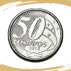 Moeda de 50 Centavos 2018 - V-563 - FC