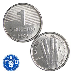 Moeda de 1 Cruzeiro 1985 - V-348 - FAO - FC