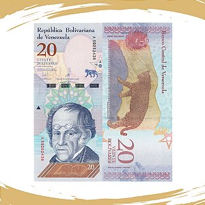 Cédula da Venezuela P-104a - 20 Bolívares Soberano 2018 - FE
