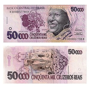 Cédula Fantasia 50.000 Cruzeiros Reais - Baiana - FE