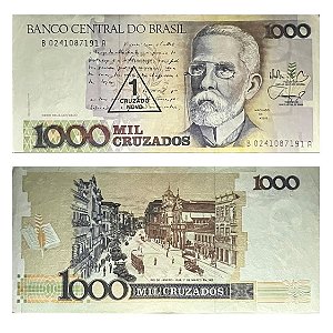Brasil - Cédula de 1 Cruzado Novo 1989 C-198 - Machado de Assis - MBC