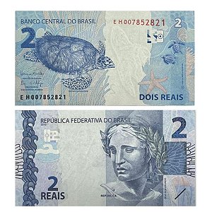 Brasil - Cédula de 2 Reais 2017 C-336 - EH - Meirelles/Goldfajn - 2ª Familia - FE