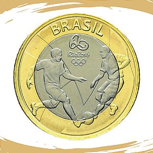 Moeda 1 Real 2015 Futebol - V-615 - Flor de Cunho