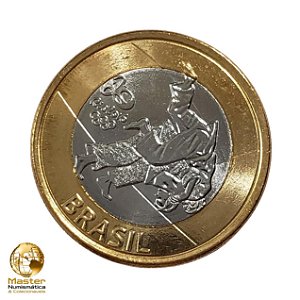 Moeda 1 Real 2015 Judo - V-618 - Olimpiadas Rio 2016 - Flor de Cunho