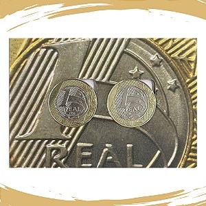 Cartela com as Moedas de 1 Real Alpacas - 1998 e 1999 - Circuladas - Descritivo