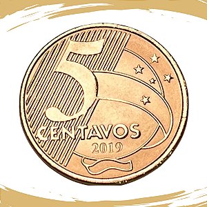 Moeda de 5 Centavos 2019 - V-485 - FC