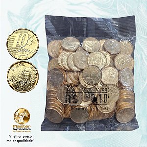 Sachê Lacrado 10 Centavos 2021 - V-514 - 100 Moedas FC