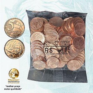 Sachê Lacrado 5 Centavos 2024 - V-490 - 100 Moedas FC