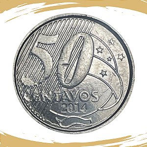 Moeda de 50 Centavos 2014- V-559 - Circulada