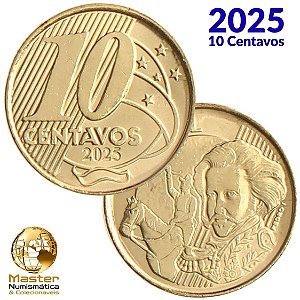 Lançamento - Moeda 10 Centavos 2025 - Flor de Cunho