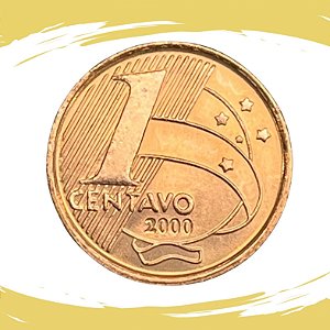 Moeda de 1 CENTAVO 2000 - RARA - V-459 - FC