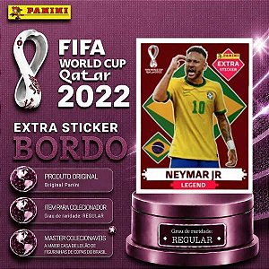 2022 Extra Legend - Neymar Junior Bordô (Base) - Brasil - Original Panini - Copa do Mundo do Qatar 2022