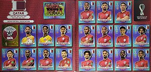 Seleção do Qatar Completa - QAT1 a QAT20 - 20 Figurinhas - Grupo A - Copa do Qatar 2022 - Original Panini