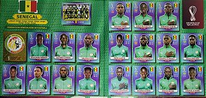 Seleção do Senegal Completa - SEN1 a SEN20 - 20 Figurinhas - Grupo A - Copa do Qatar 2022 - Original Panini
