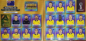 Seleção da Australia Completa - AUS1 a AUS20 - 20 Figurinhas - Grupo D - Copa do Qatar 2022 - Original Panini