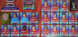 Seleção da Costa Rica Completa - CRC1 a CRC20 - 20 Figurinhas - Grupo E - Copa do Qatar 2022 - Original Panini