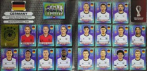 Seleção da Alemanha Completa - GER1 a GER20 - 20 Figurinhas - Grupo E - Copa do Qatar 2022 - Original Panini