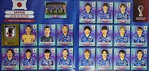 Seleção do Japão Completa - JPN1 a JPN20 - 20 Figurinhas - Grupo E - Copa do Qatar 2022 - Original Panini