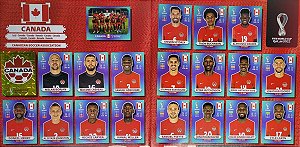 Seleção do Canadá Completa - CAN1 a CAN20 - 20 Figurinhas - Grupo F - Copa do Qatar 2022 - Original Panini