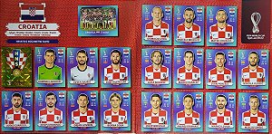 Seleção da Croácia Completa - CRO1 a CRO20 - 20 Figurinhas - Grupo F - Copa do Qatar 2022 - Original Panini