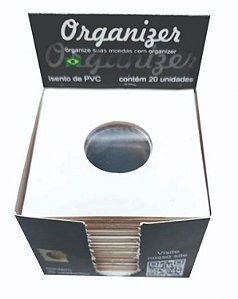 Coin Holder Reutilizavel 27.5 mm - CX com 20 Und - Organizer