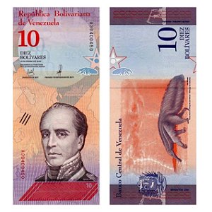 Venezuela - Cédula de 10 Bolivares Soberanos 2018 - P-103a - Rafael Urdaneta - FE