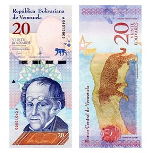 Venezuela - Cédula de 20 Bolivares Soberanos 2018 - P-104a - Simon Rodriguez - FE