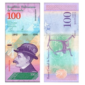 Venezuela - Cédula de 100 Bolivares Soberanos 2018 - P-106b - Ezequiel Zamora - FE